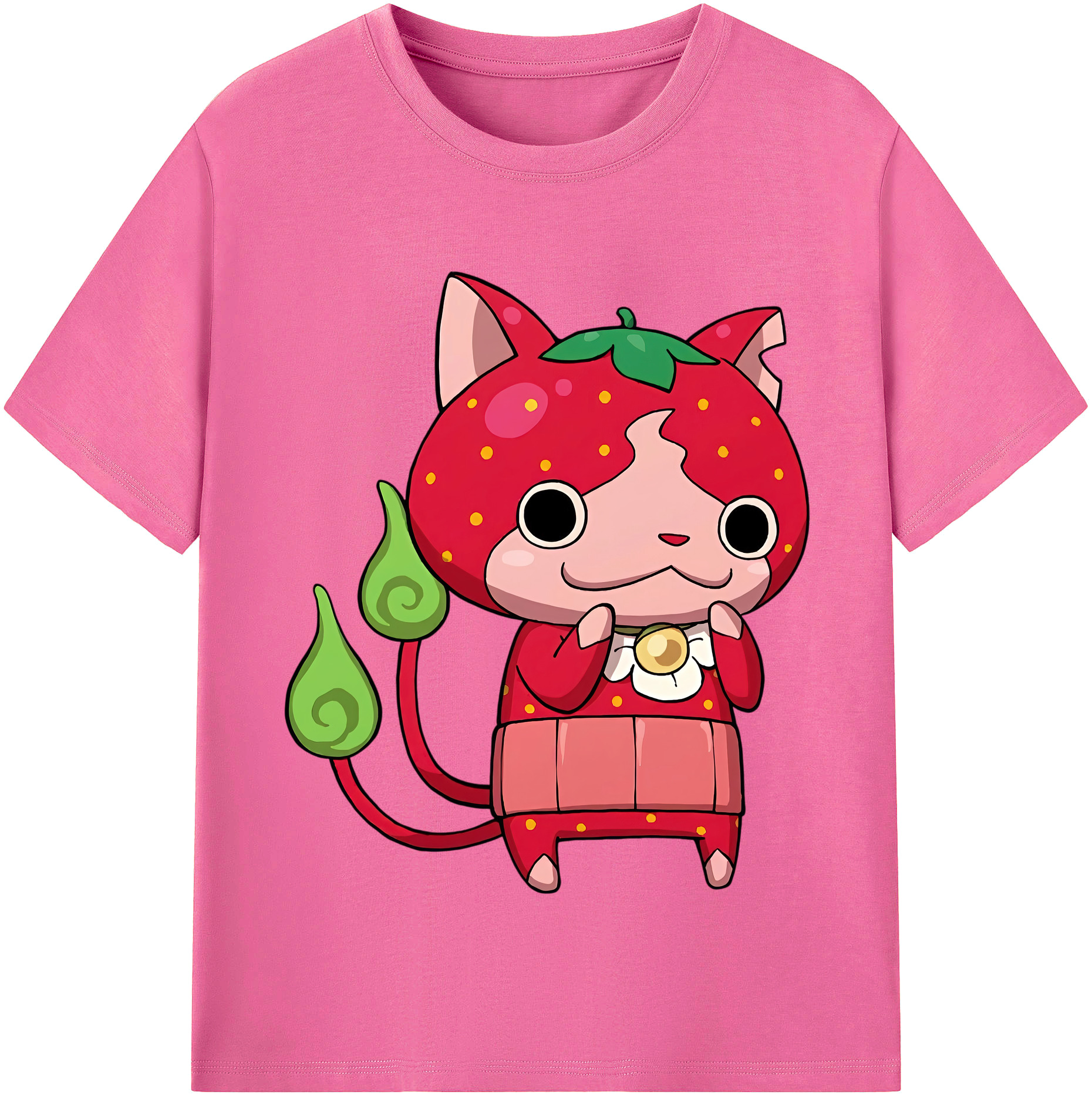 （画像用） 妖怪ウォッチ Yo-kai Watch レディースカジュアルプリントTシャツ（綿100％）